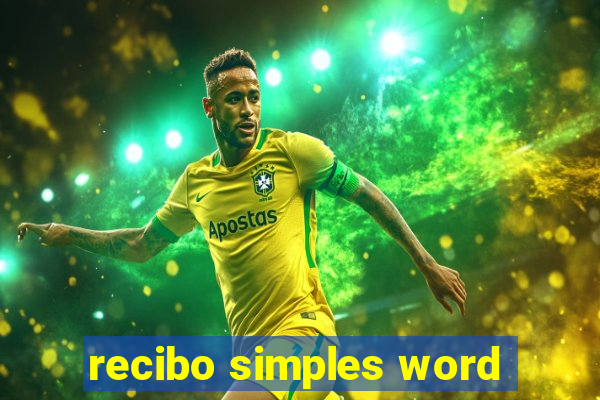 recibo simples word